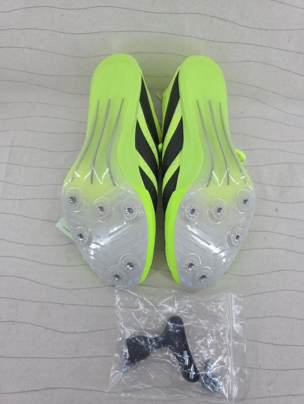 Adidas Mens Adizero Prime SP 3 Strung Lucid Lemon Track Cleats IH5800 Sz 7 NEW